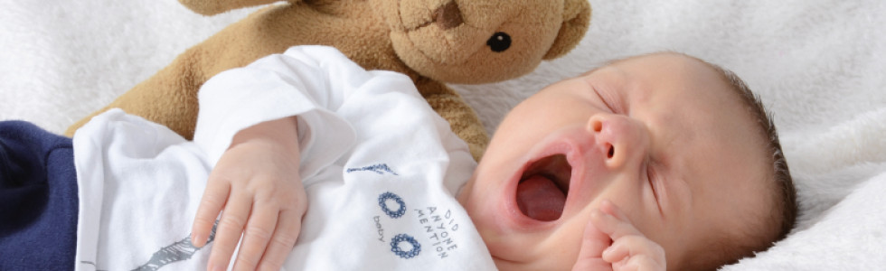 Baby mit Stoffier
