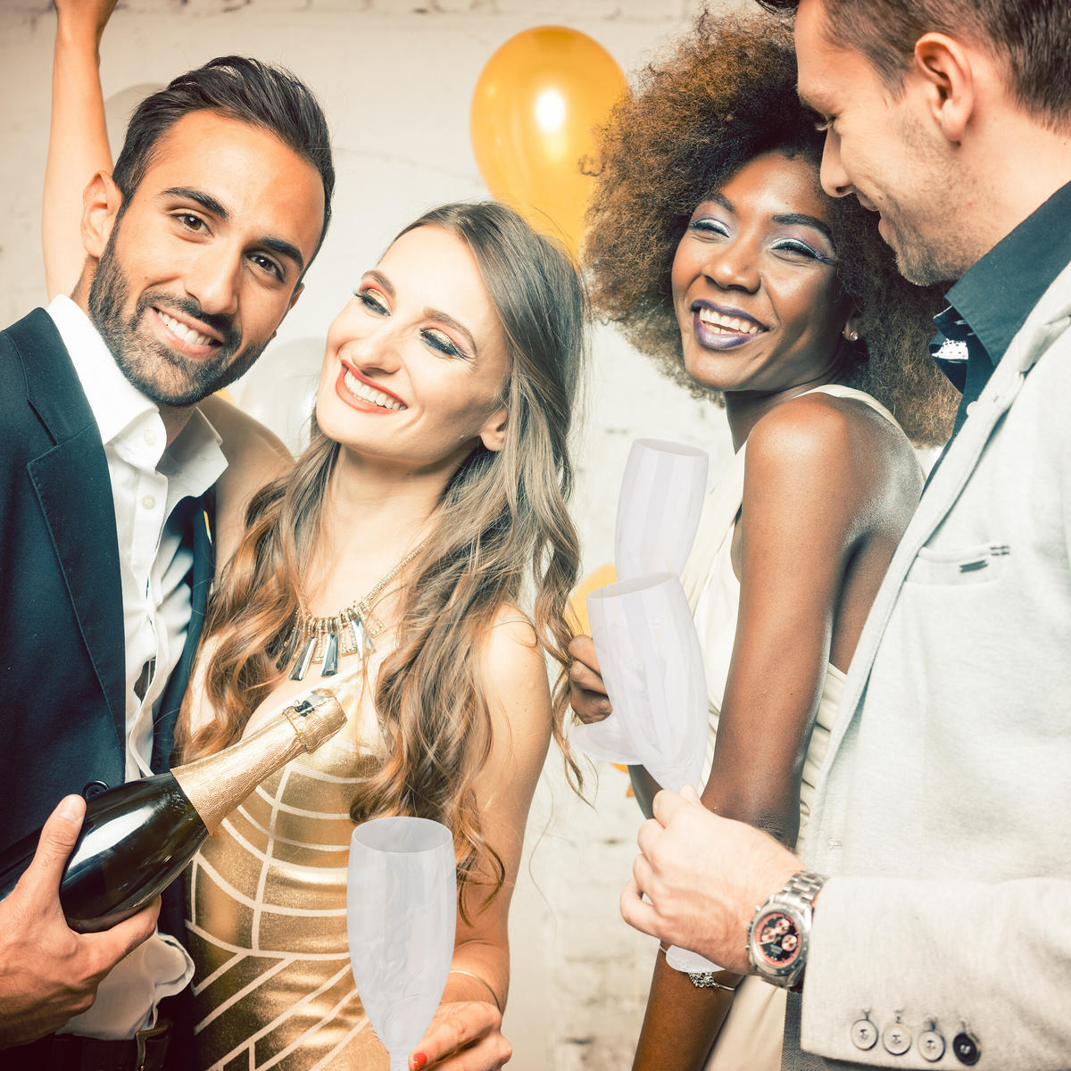 6xSEKTGLÄSER - Weiß, Kunststoff (0.17L) - Relaxdays