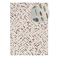 KURZFLORTEPPICH Creme / Mehrfarbig Amara 200/290 cm - Multicolor/Creme, Naturmaterialien/Textil (200/290cm) - Atticgo