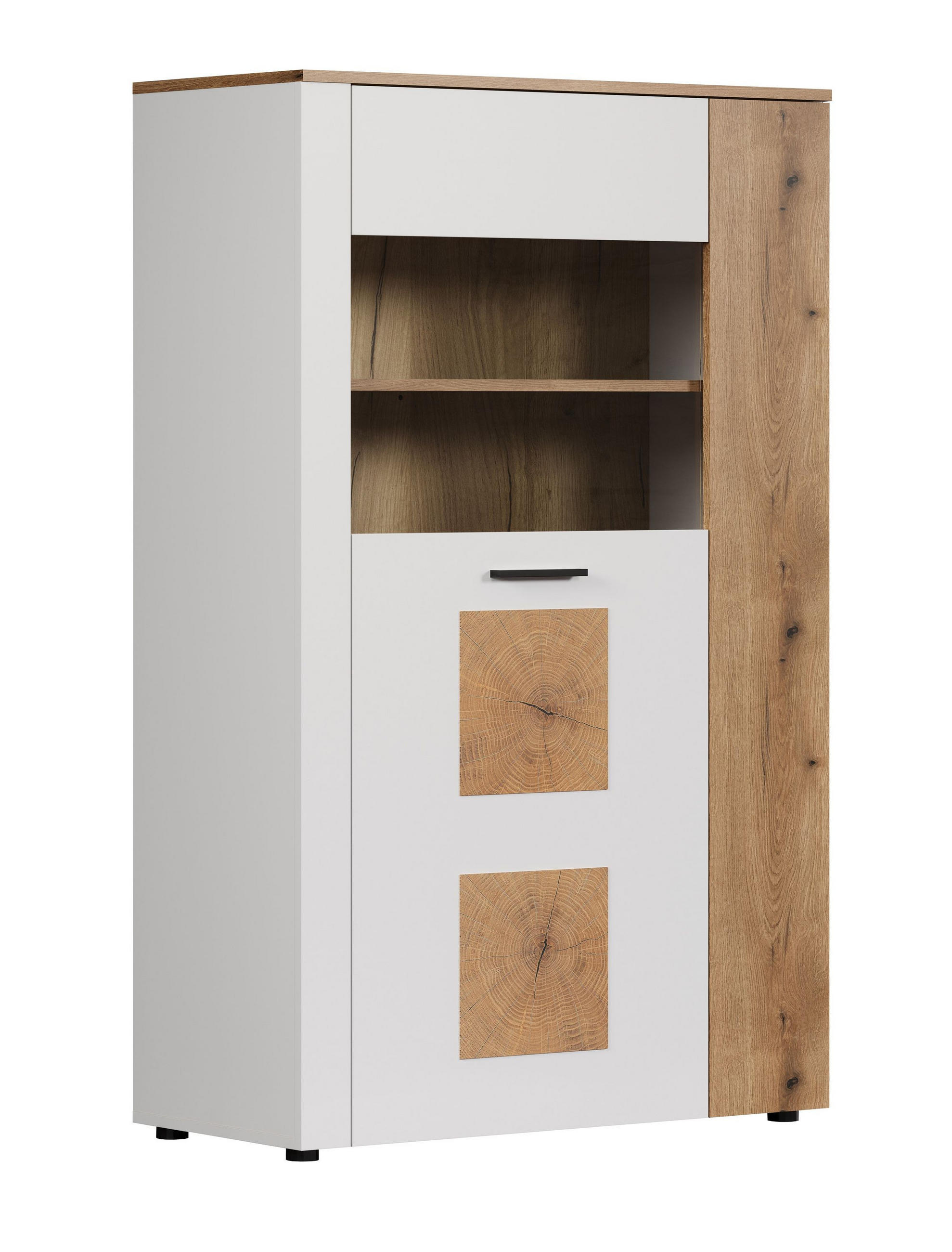 VITRINE Vitoria Weiß - Weiß, Holzwerkstoff (90/146/42cm) - Trendteam