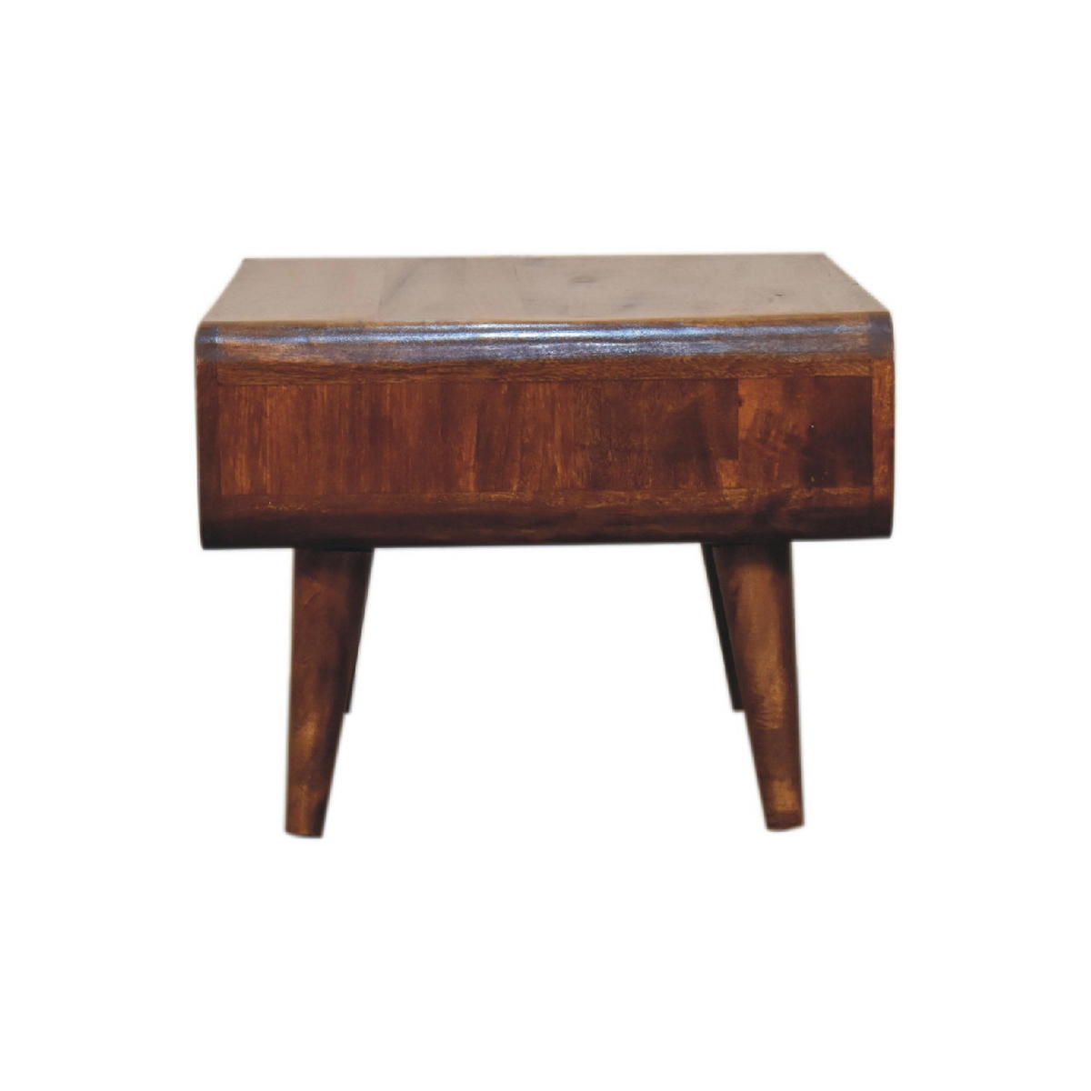 TV prvok s kostanovou povrchovou úpravou - tmavohnedá/mosadzná, kov/drevo (65/35/45cm) - Artisan Furniture