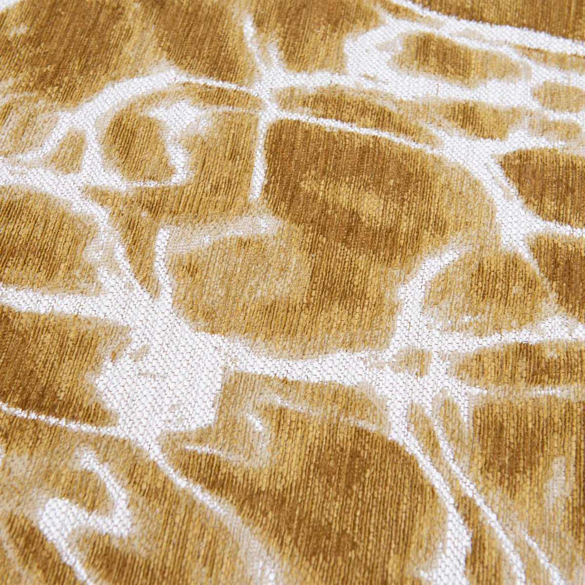 TEPPICH Saffron Meditation Swim 140/140 cm - Gelb, Kunststoff/Textil (140/140cm) - Louis De Poortere