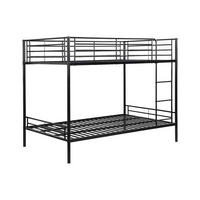 ETAGENBETT - 2 x 120 x 190 cm - Schwarz - DUOTIS II - Schwarz, Metall (126/198cm) - Vente-Unique