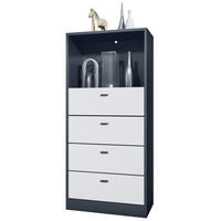 KOMMODE Pino Fronten in Weiß matt - Weiß, Holzwerkstoff (56/125/36cm) - Vladon