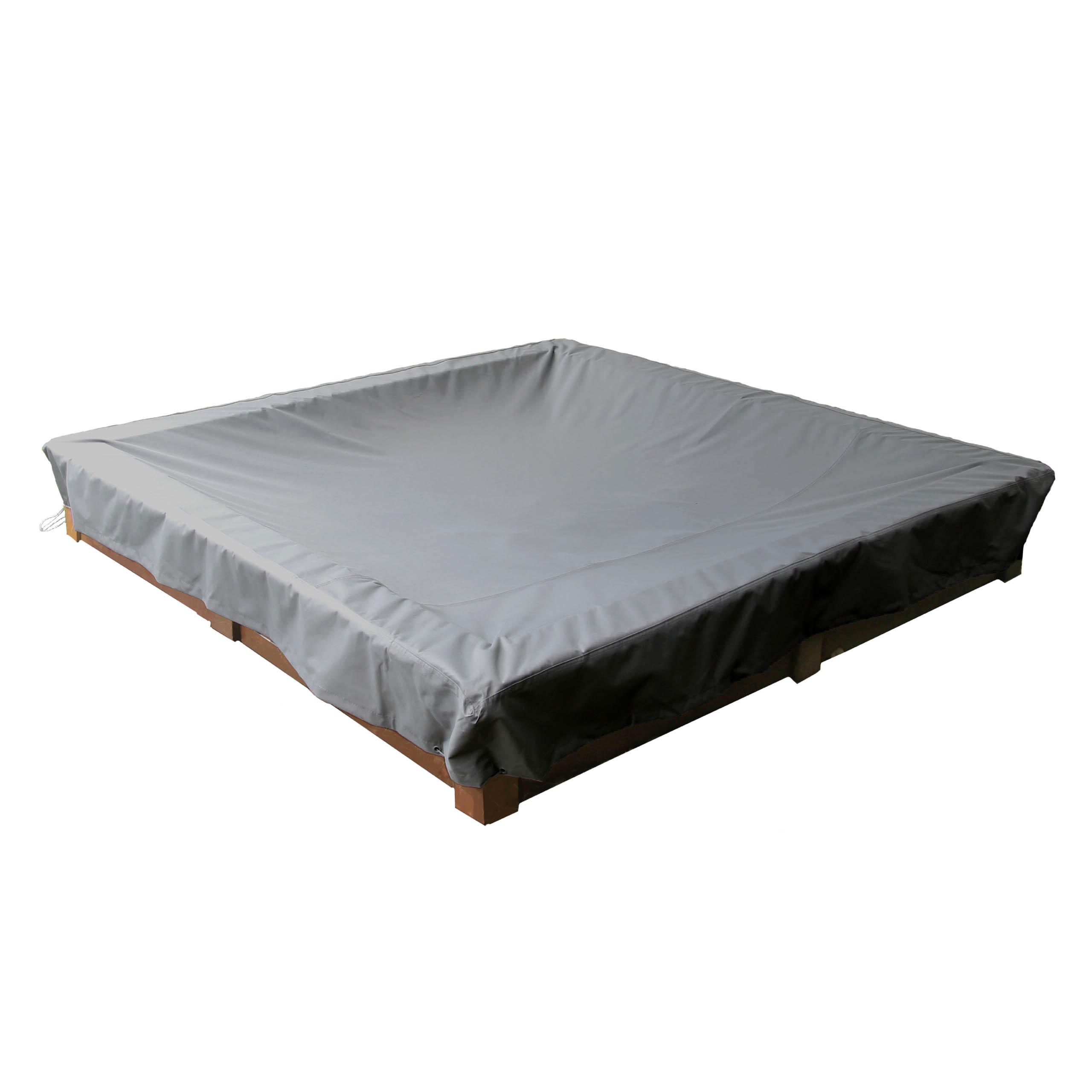 ABDECKUNG Sandkasten SHP-20175 - Grau, Kunststoff (122/20/122cm) - mehr Garten