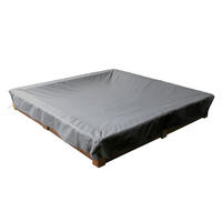 ABDECKUNG Sandkasten SHP-20175 - Grau, Kunststoff (122/20/122cm) - mehr Garten