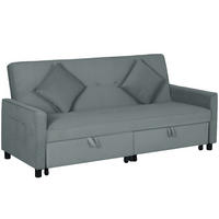 2-SITZER Sofa Grau 196.0/90.0/89.0 cm - Grau, Textil (90/89/196cm)