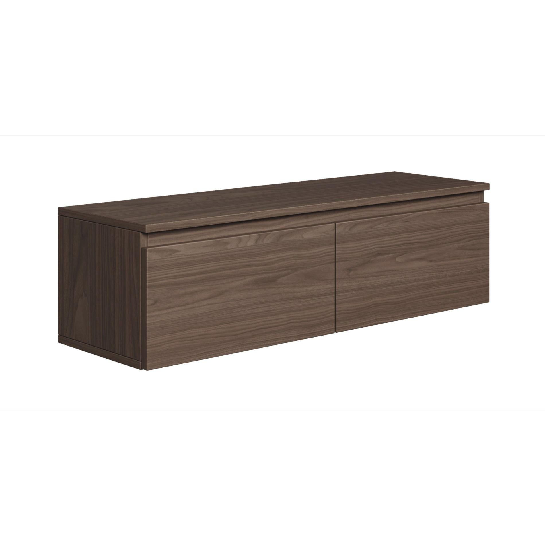 TV-LOWBOARD Bemmi Walnuss Wisconsin 100 cm - Dunkelbraun, Holzwerkstoff (100/28.4/31.8cm) - Selsey