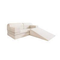SPIELSOFA LIV - Beige, inkl. Rutsche - Beige, Kunststoff/Textil (140/53/70cm) - Home Deluxe
