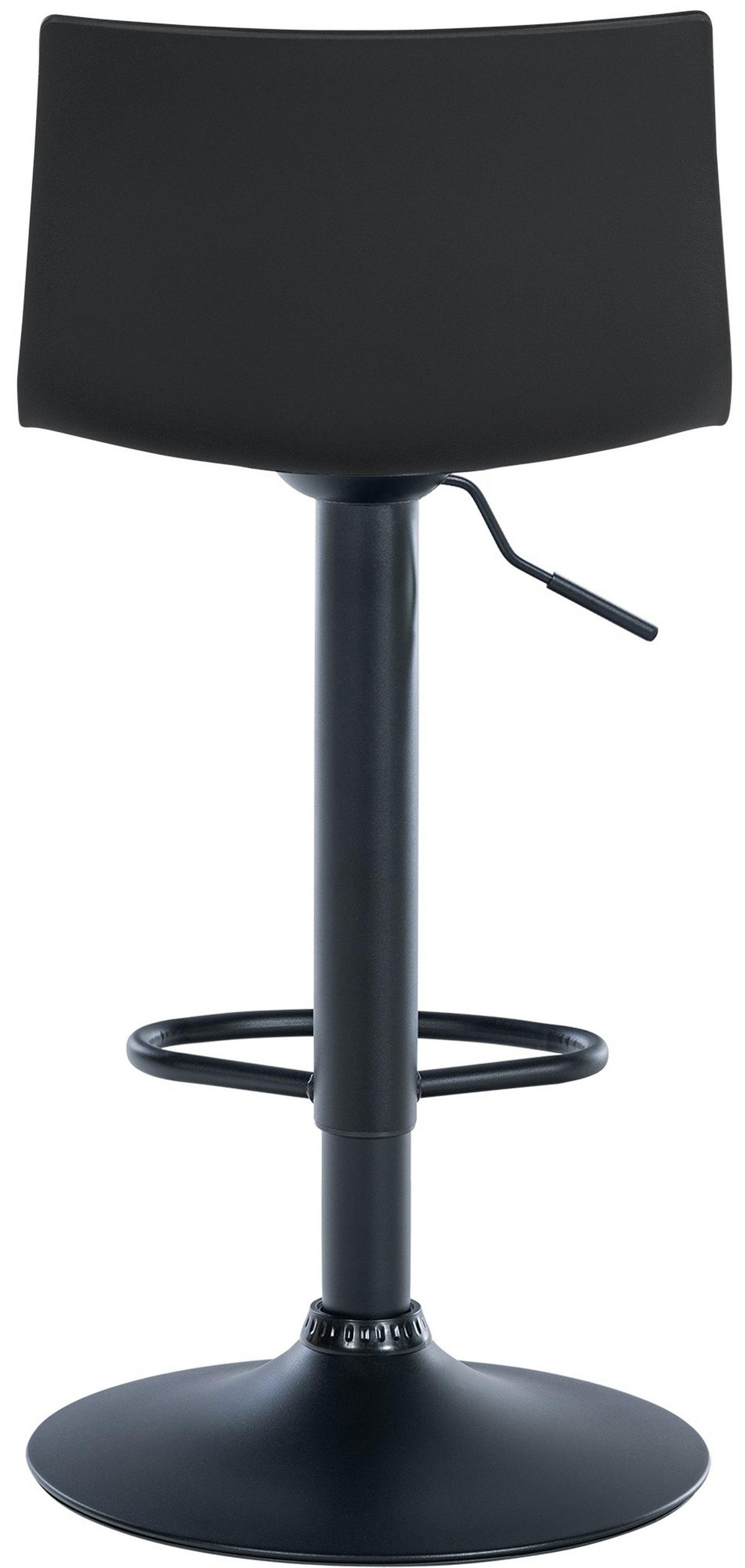 BARHOCKER Brandon Kunststoff schwarz - Schwarz, Kunststoff/Metall (39/104/36cm) - TPFLiving