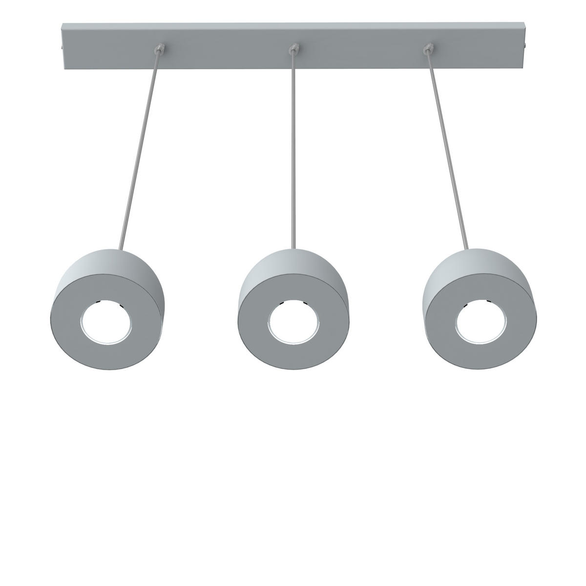 HÄNGELEUCHTE - Grau, Metall (6.5/69/120cm) - Lumicom