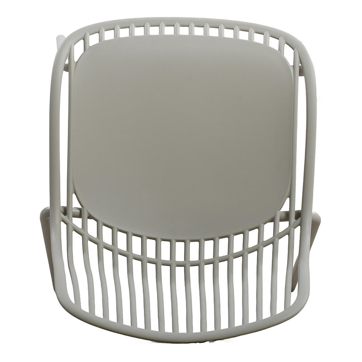 GARTENSTUHL - 4er-Set - Stahl / Polypropylen - Beige, Kunststoff/Metall (51/82/54cm) - home24