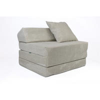 KLAPPMATRATZE MIT KOPFTEIL aus Kuschel-Cord in Beige - Beige, Textil (70/200cm) - Fortisline
