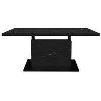 COUCHTISCH Höhenverstellbar Else 3 120x56x70 Holz Keramikoptik Schwarz - Schwarz, Holzwerkstoff (120/70/56cm) - 58aufmkessel