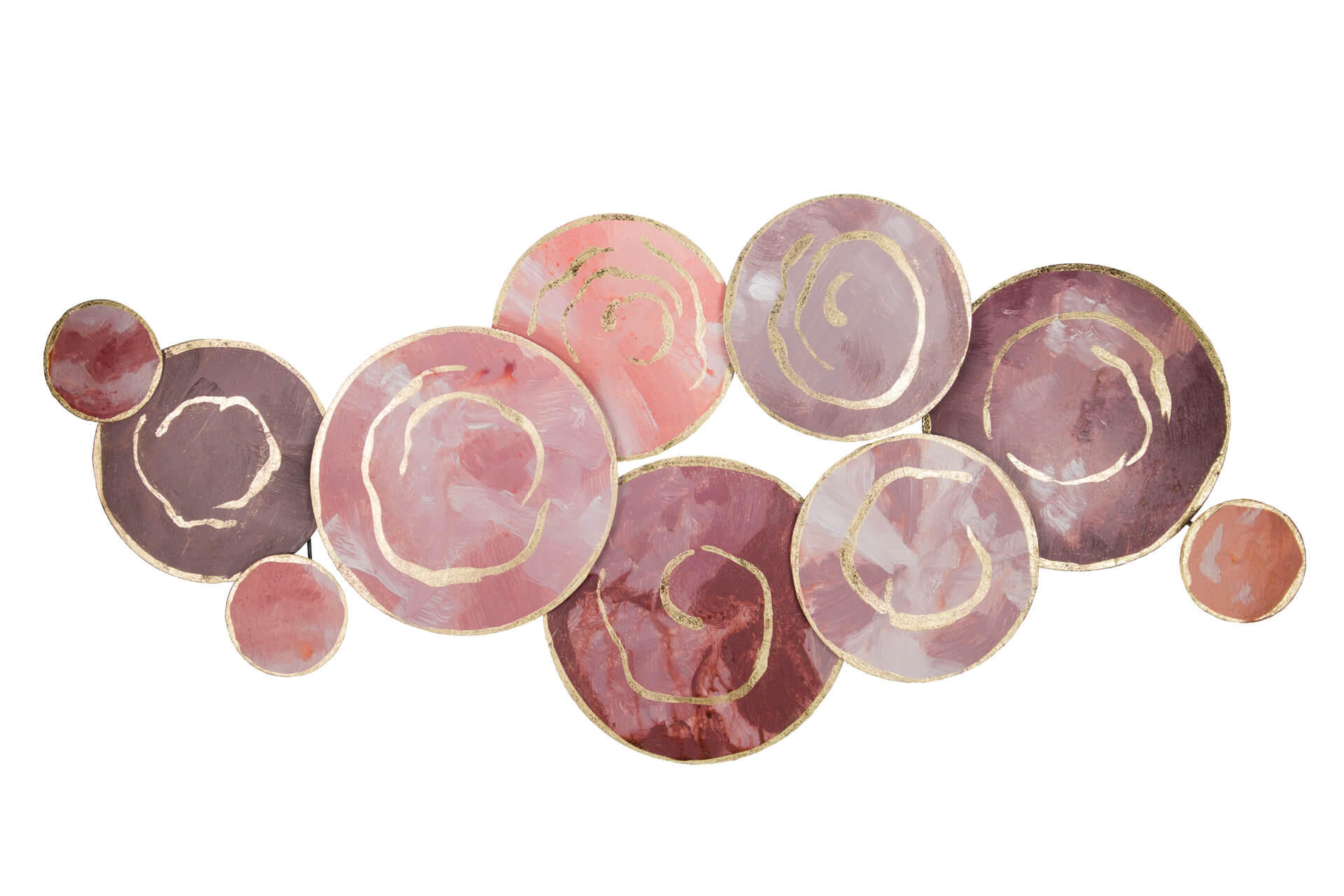 WANDDEKO Rot 120/60 cm - Pink/Rot, Metall (3/60/6cm) - KUNSTLOFT