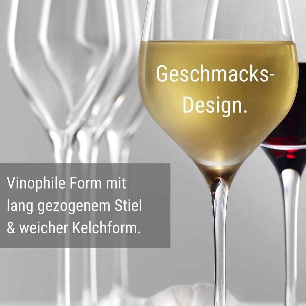 WEISSWEINKELCH Exquisit Royal /Rotweinkelch Set 12 tlg - Transparent, Glas (0.42L) - Stölzle