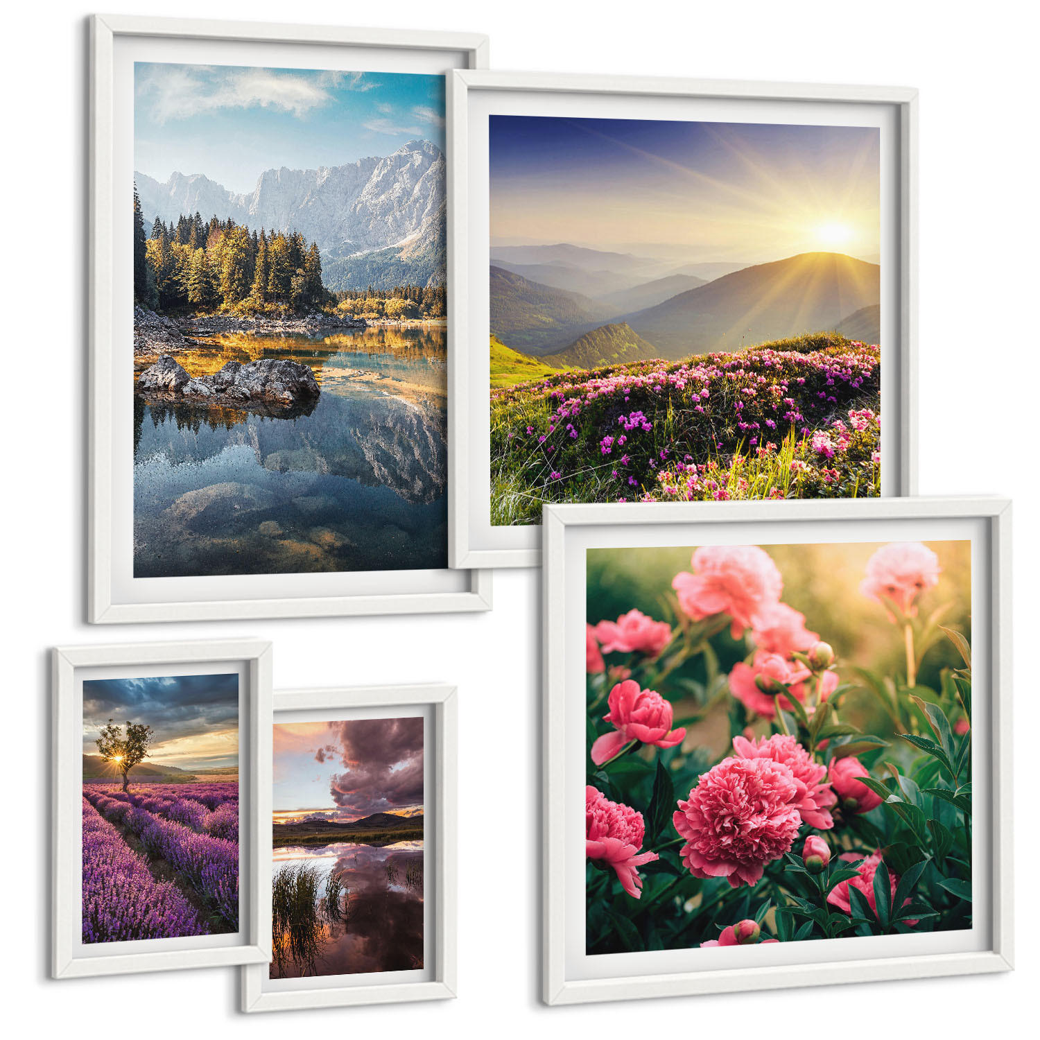 Tulup Bilder Weiß 40x60 cm