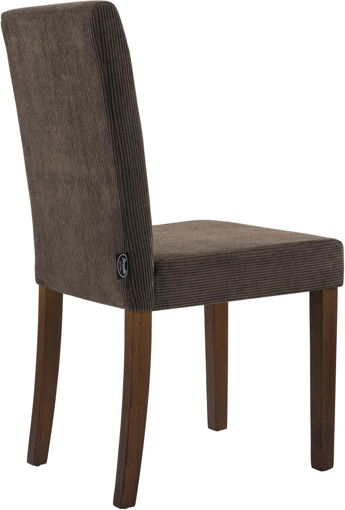 ESSZIMMERSTUHL Cord Braun - Braun, Holz/Textil (41/91/47cm) - CLP