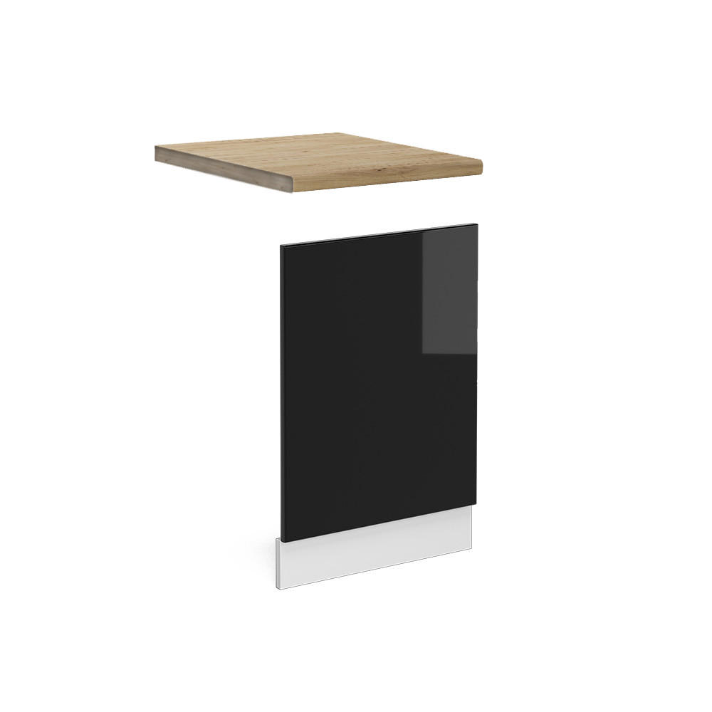 FRONTPANEL R-Line Svart högblank 45 cm , AP Oak Svart högglans, Vit 67.4/45/60 cm