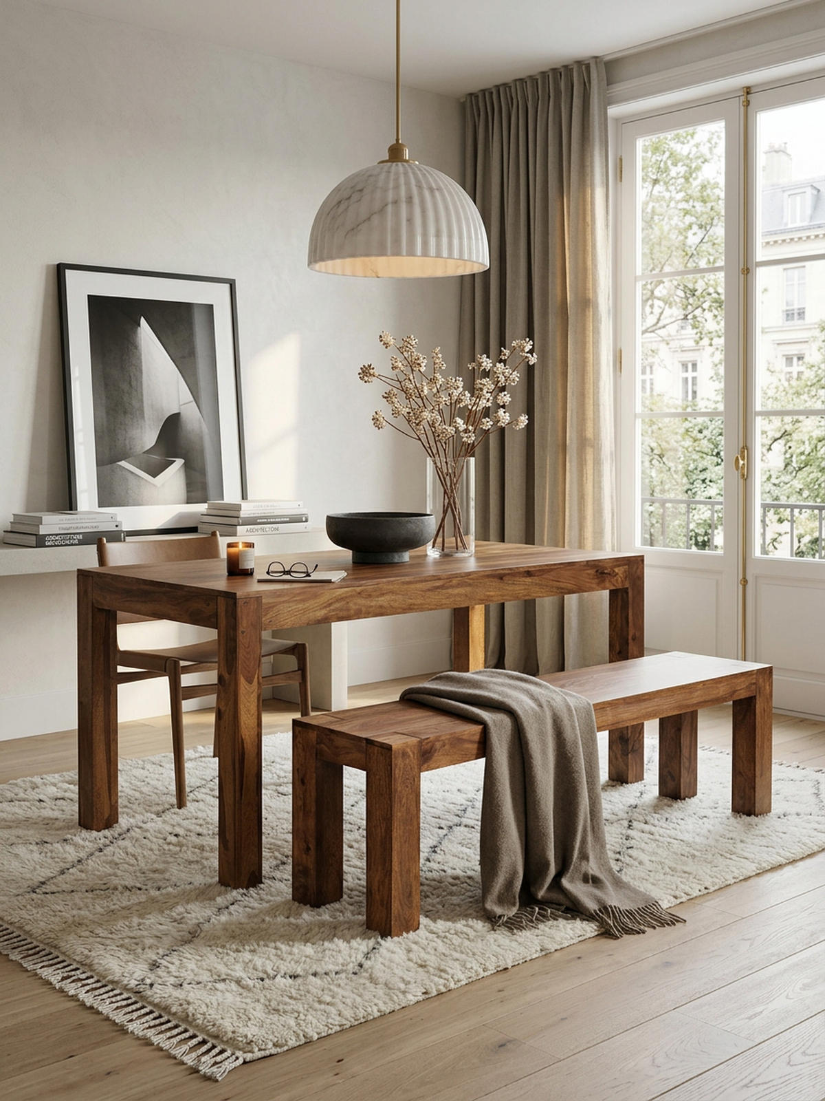 SITZBANK Massivholz Landhausstil handgefertigt, Braun 160x35x45 cm - Braun, Holz (160/45/35cm) - KADIMA DESIGN