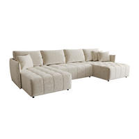 ECKSOFA mit Schlaffunktion ONIL U Monolith 02 - Beige, Textil (349/185cm) - Bedante