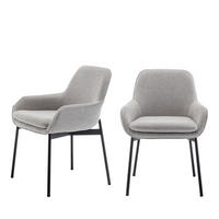 ESSZIMMERSTUHL - Hellgrau - 2er-Set - Hellgrau, Textil (57/78/57cm) - Drawer