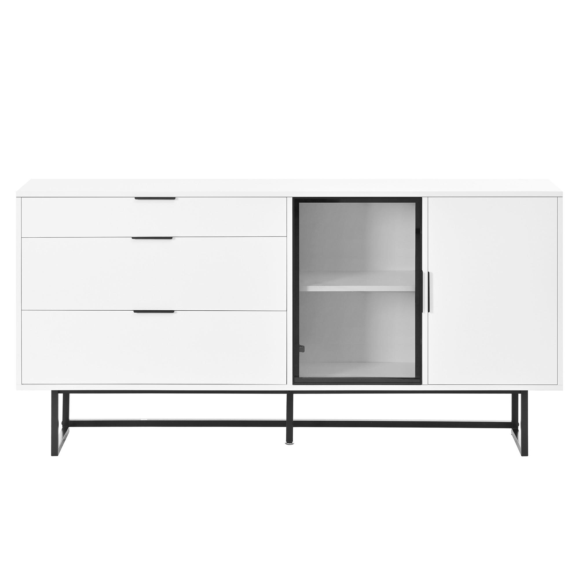 SIDEBOARD Weiß 160/36/78 cm - Weiß, Holzwerkstoff (160/78/36cm) - PANGIVO