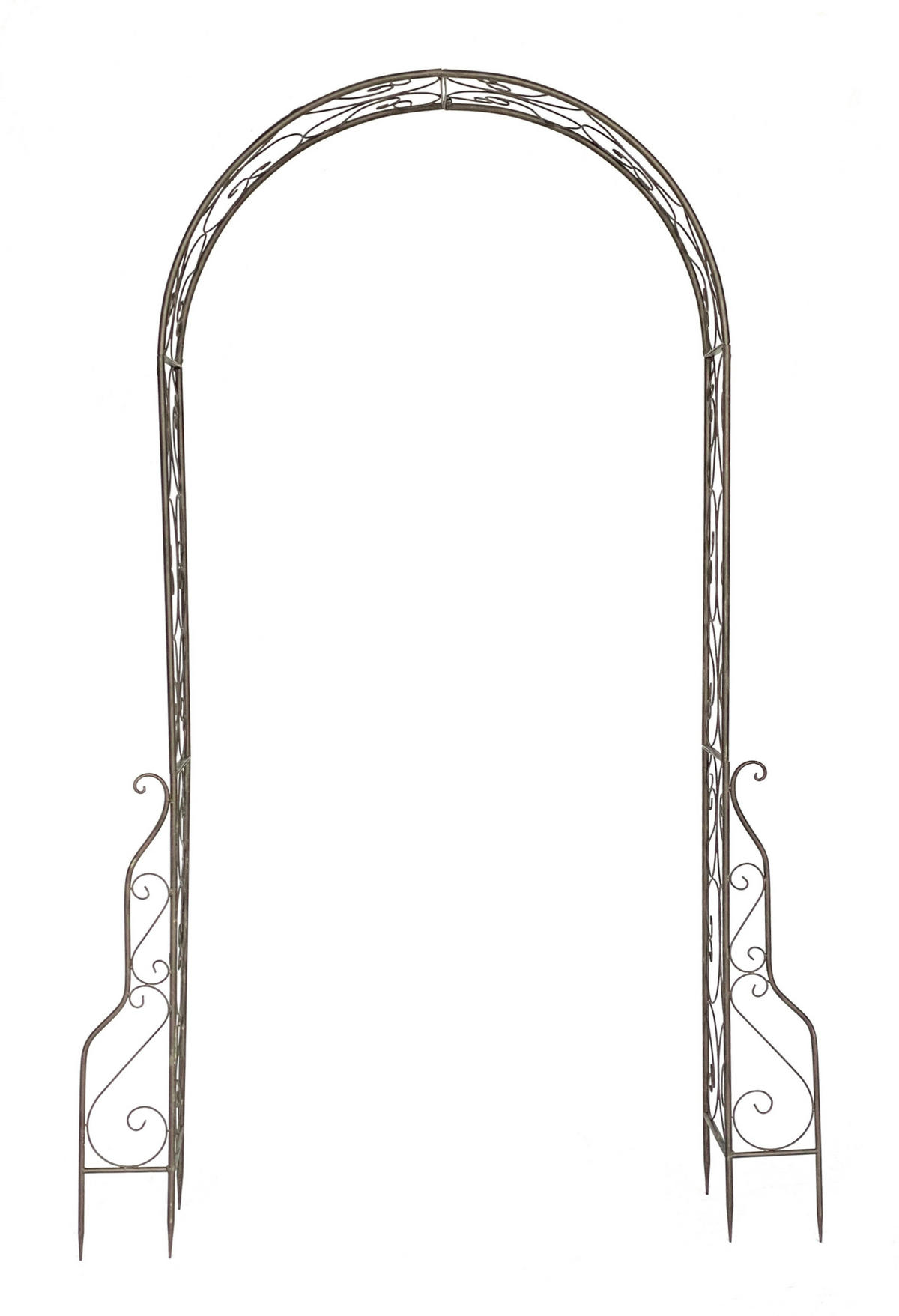 ROSENBOGEN Metall Braun 254x159 cm 96025 - Braun, Metall (159/254/38cm) - DanDiBo