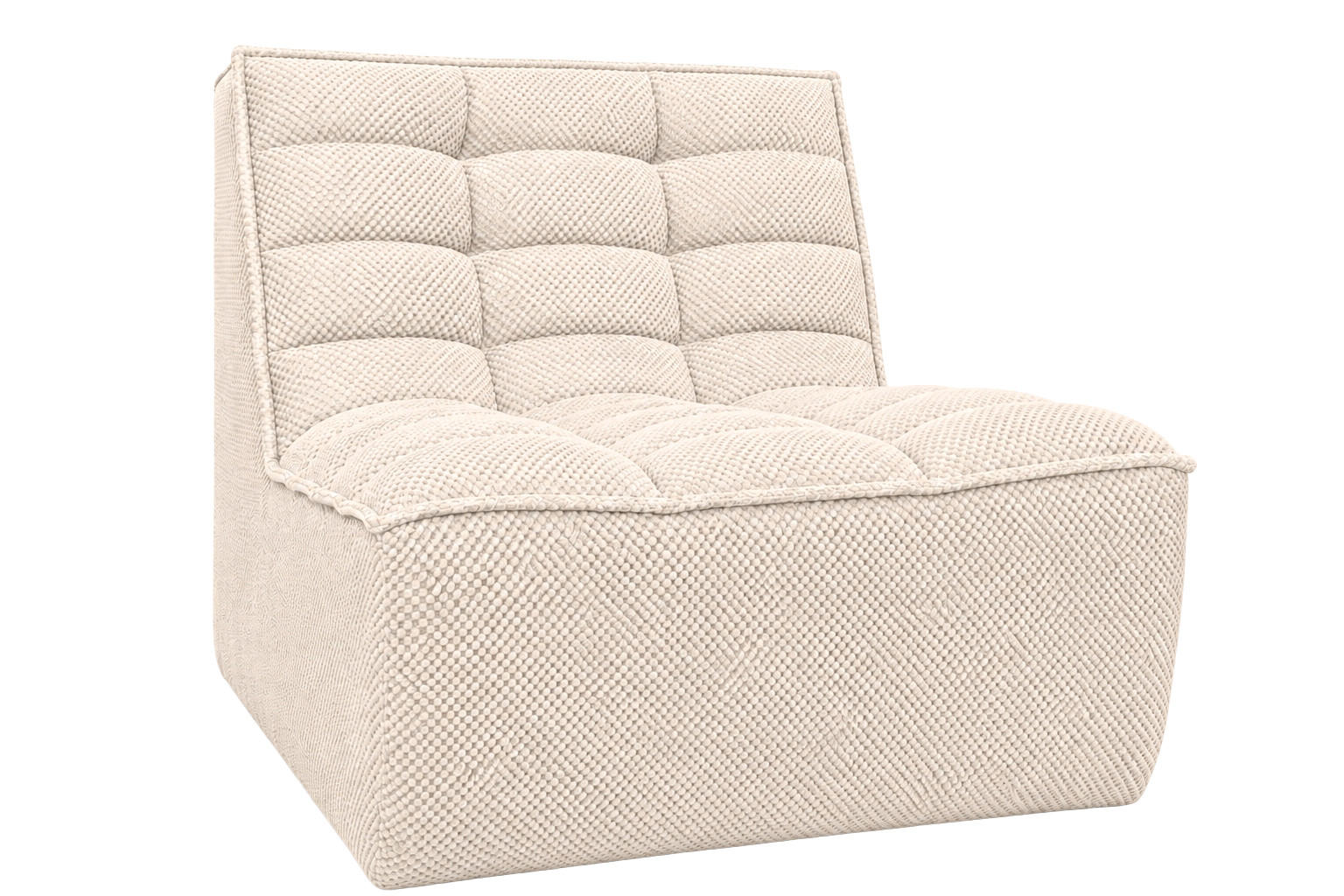 SESSEL, Loungesessel, Plüschstoff Pop, Creme, LAZY - Creme, Holz (80/76/93cm) - Kaiser Möbel