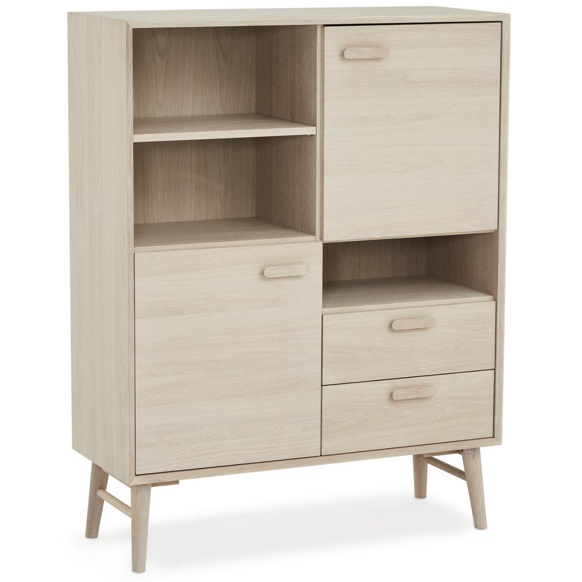 HIGHBOARD Eiche massiv - Eichefarben, Holz/Holzwerkstoff (100/130/40cm) - Furnhouse