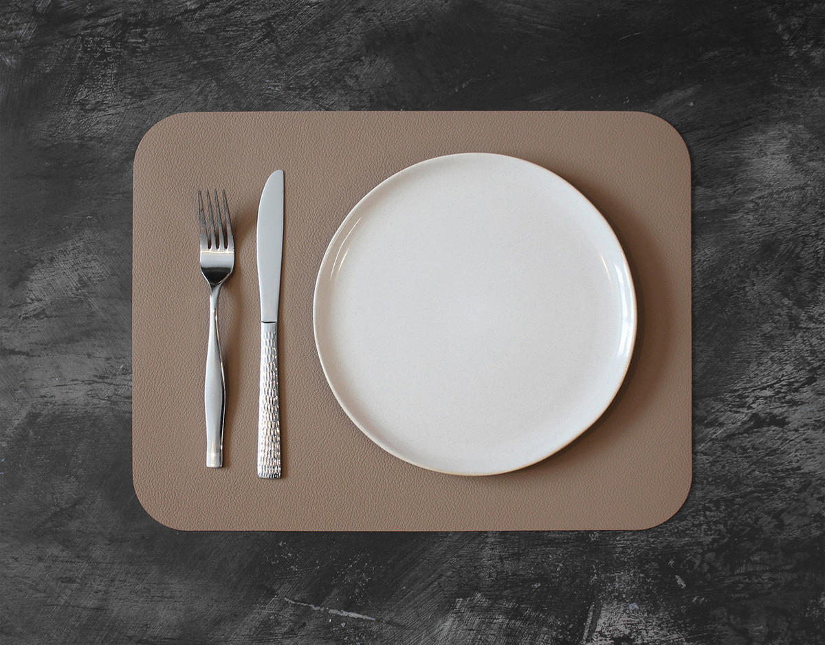 FLEXIMATS Platzsets, 2er Sets, 46x33cm, Taupe/Beige - Multicolor, Textil (33/46/0.2cm) - Freeform