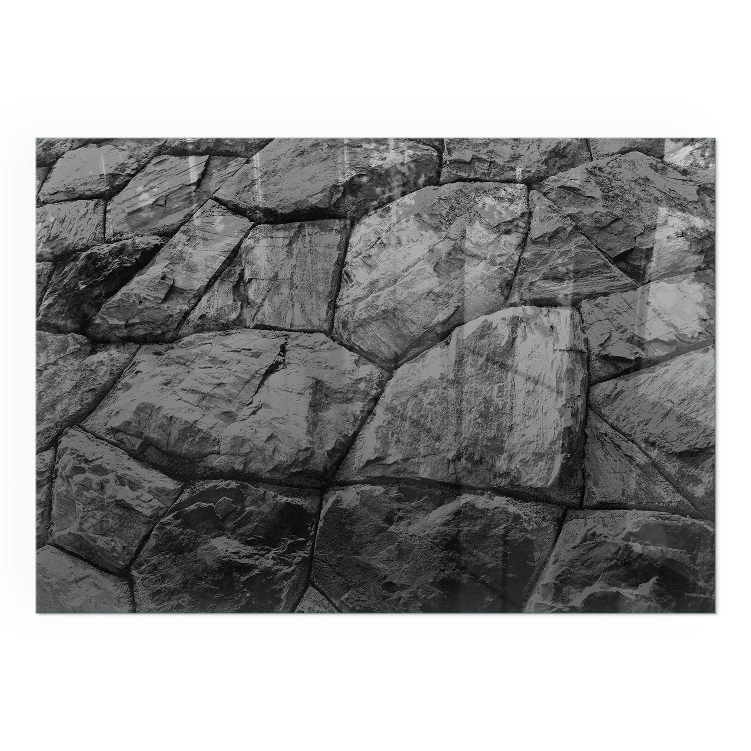 GLASPLATTE für Kamin 100x70 cm - Grau, Glas (100/70/0.4cm) - TULUP