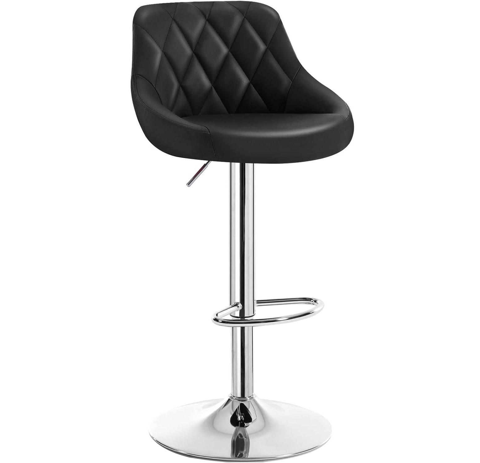 Woltu Barhocker, Schwarz 47x104x39 cm