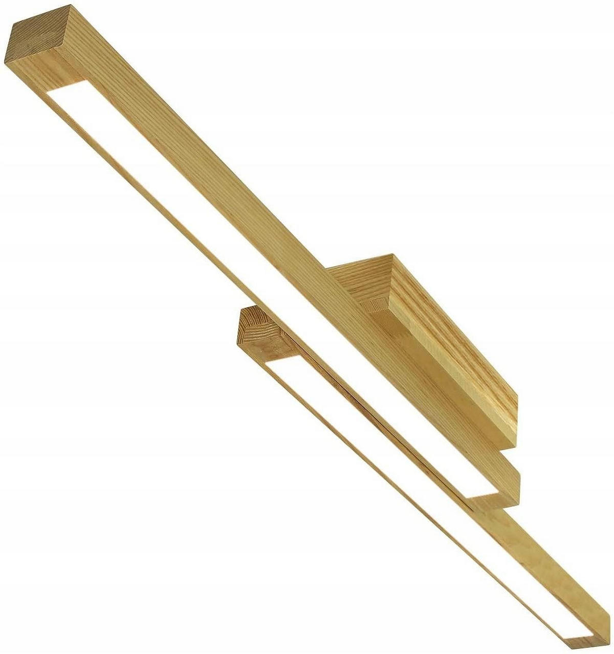 LED-DECKENLEUCHTE Thor 90/11/8cm - Zwetschgeholzfarben, Holz (90/11/8cm) - ZMH