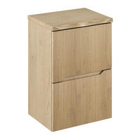 WASCHBECKENUNTERSCHRANK 60 cm 2 Teile - Nordic Cremona N BM398 in Cremona-Eiche - Eichefarben, Holz (60/59.2/40cm)