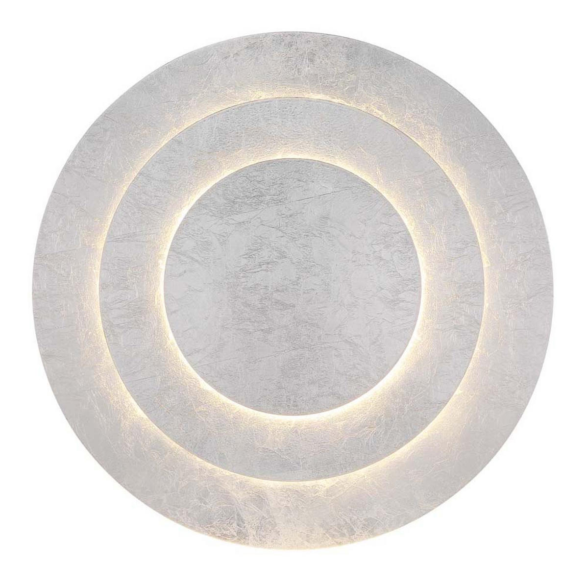 LED DECKENLEUCHTE Metall Silberfarben - Silberfarben, Metall (49/49/7.5cm) - Globo Lighting
