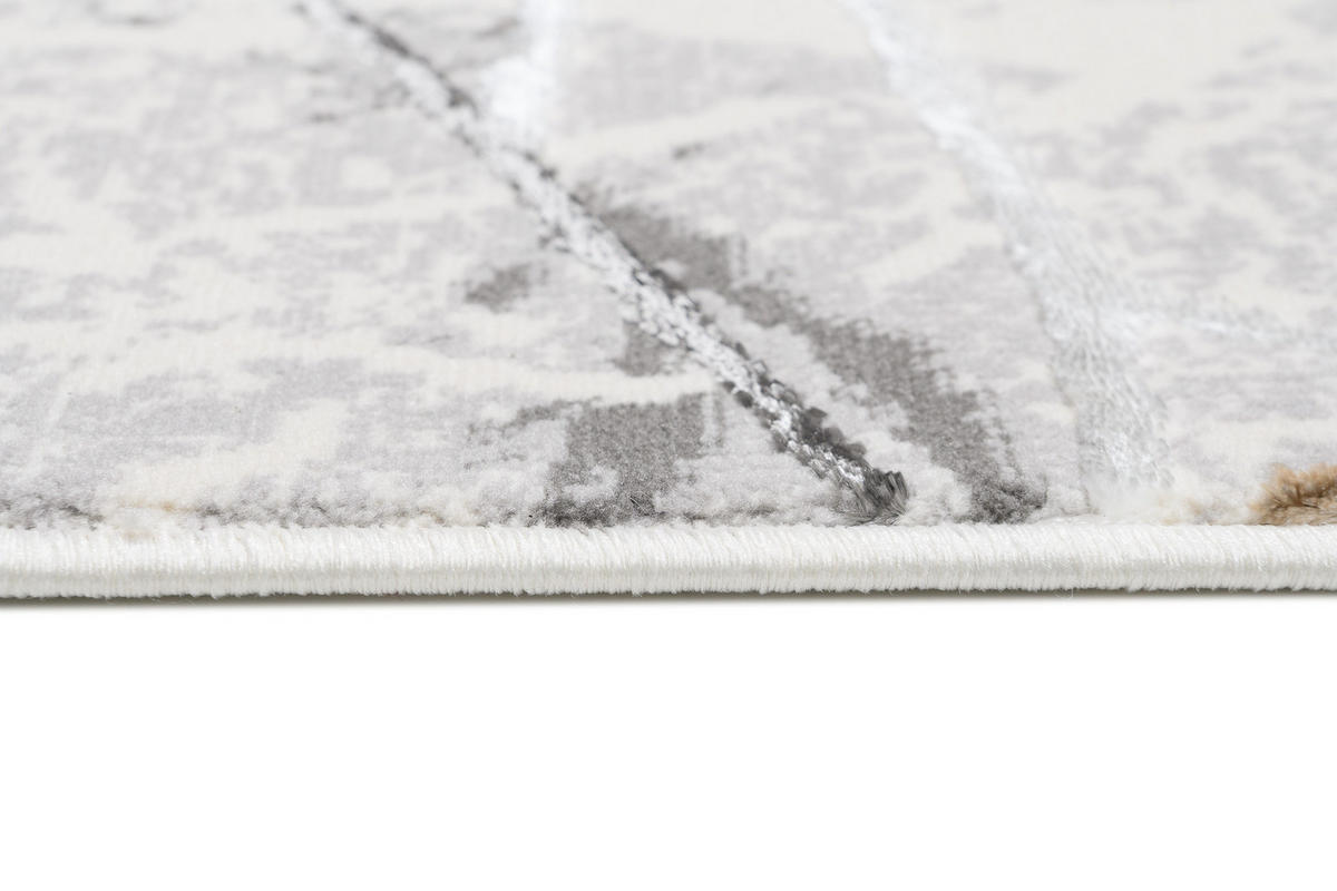 TEPPICH GOLDEN Creme Braun 140/200 cm - Creme/Braun, Kunststoff (140/200cm) - Tapiso