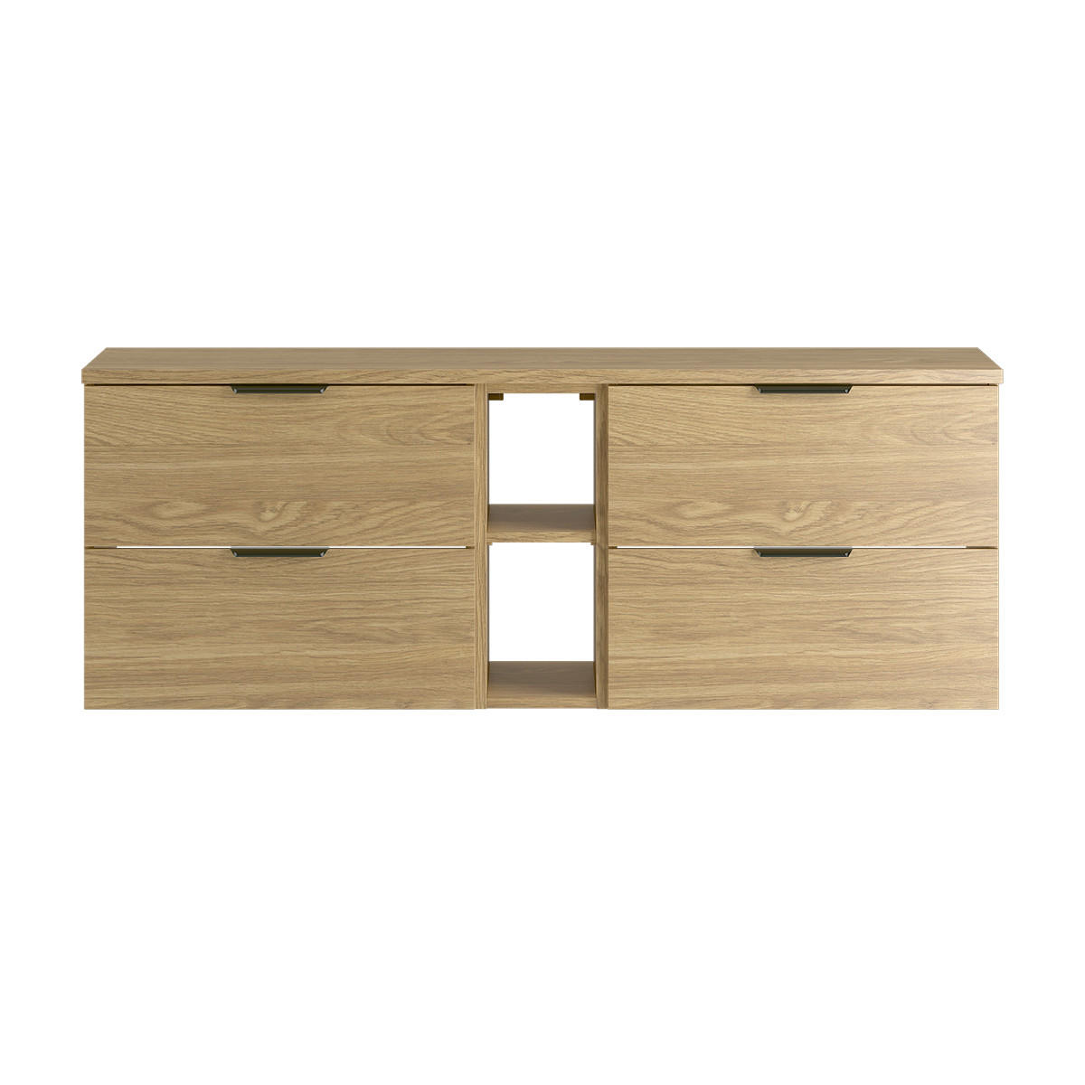WASCHTISCHUNTERSCHRANK 140.6cm Astrid Holz - Braun, Holzwerkstoff (140.6/52.2/46.5cm) - Petits-meubles