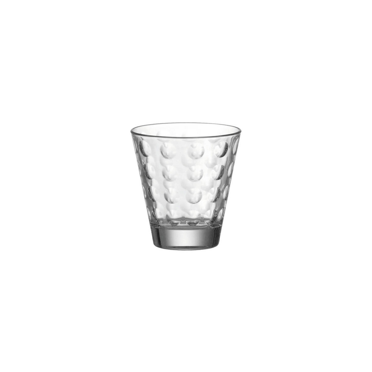 TRINKGLÄSER Optic transparent 12er Set - Transparent, Glas (0.001L) - Leonardo Living