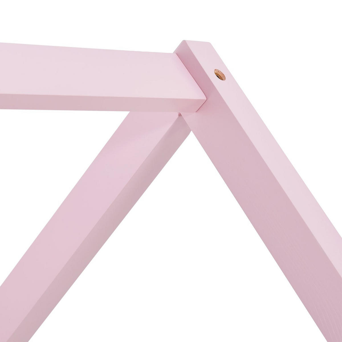KINDERBETT Marli rosa 80x160 cm mit Bettkasten - Rosa, Holz (80/160cm) - Juskys