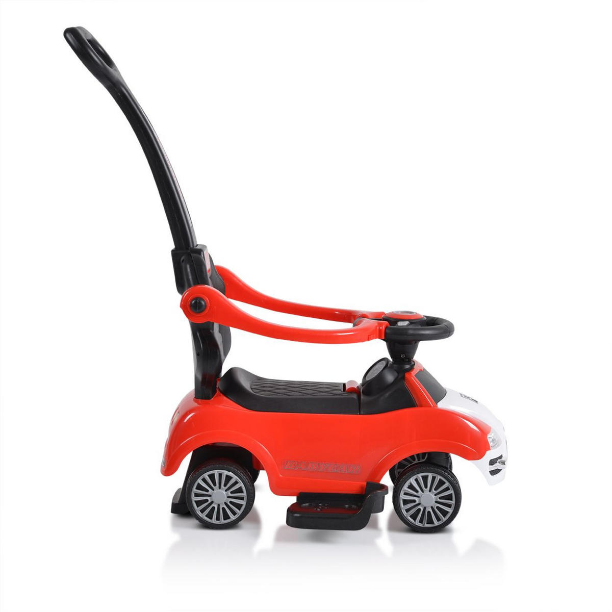 RUTSCHER 2 in 1 Rider 208 rot Rutscher mit Griff, Lehne, Bügel, Fußstütze - Rot, Kunststoff (79/43/90cm) - Moni