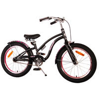 KINDERFAHRRAD Miracle Cruiser - 18 Zoll - Rücktritt + Handbremse - Mattschwarz - Schwarz, Metall (49cm) - TPFSports