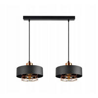 PENDELLEUCHTE EDISON - Goldfarben/Schwarz, Metall (20/60/70cm) - kiki design