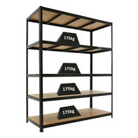 SCHWERLASTREGAL Ragnar ür Gesamtlast 875 kg 180x150x60cm Schwarz - Schwarz, Metall (150/180/60cm) - PROREGAL
