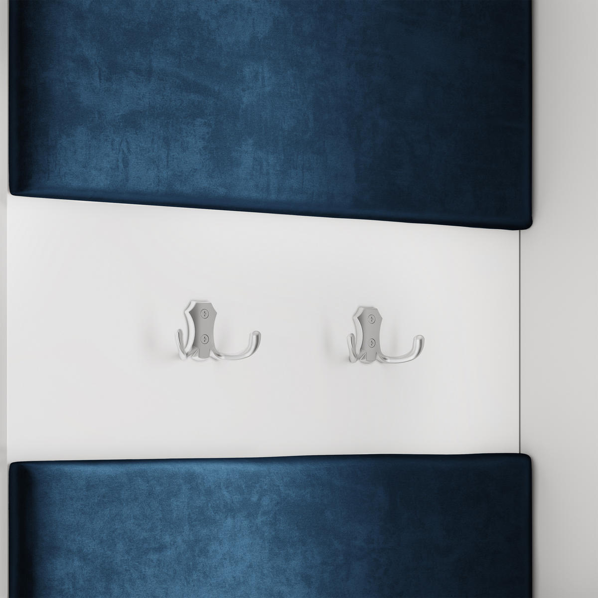 GARDEROBENSCHRANK VIRA 95/181/51 cm Modern Garderobe-Set Eiche Wotan - Blau/Eiche Wotan, Holzwerkstoff (95/181/51cm) - MASSENO