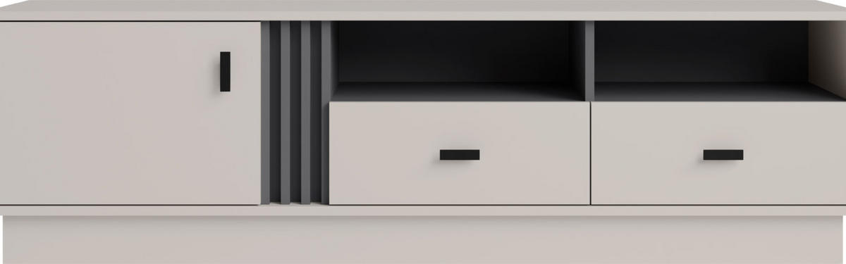 LOWBOARD PUNTO 155/45/48 cm, Kaschmir - Kaschmir, Holzwerkstoff (155/45/48cm) - MASSENO