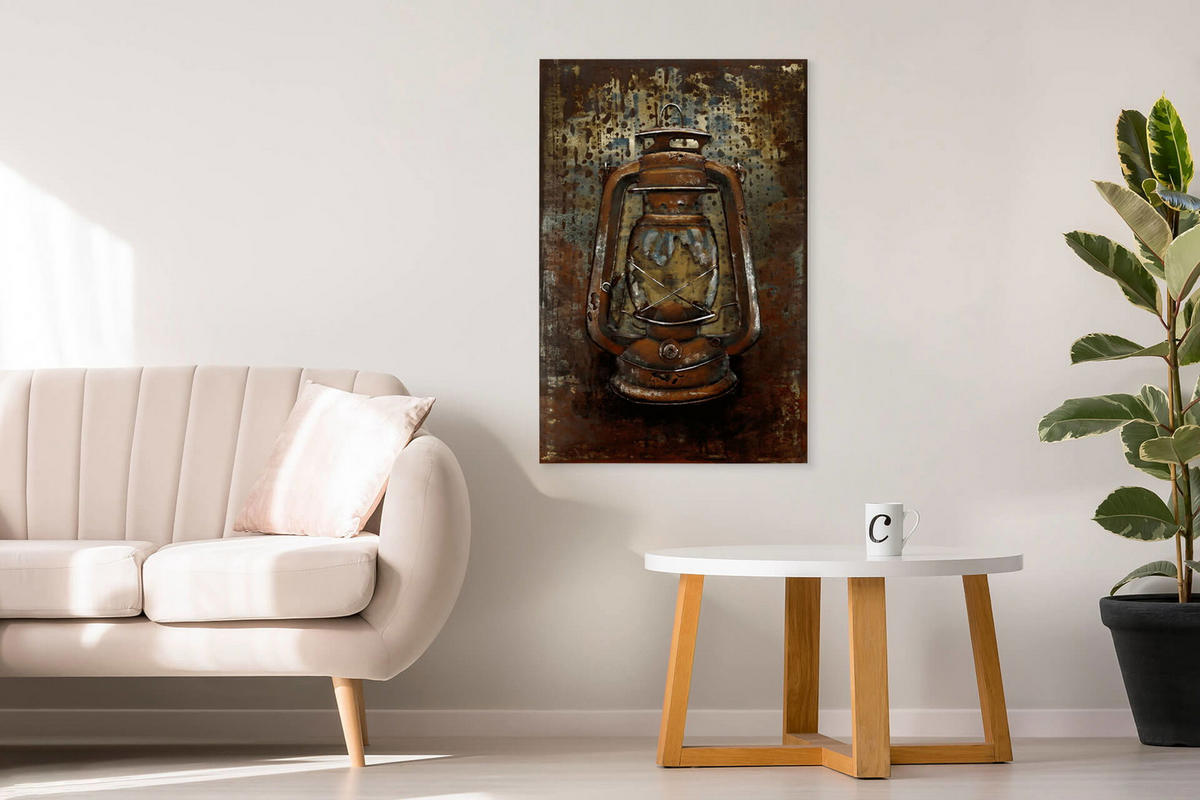 METALLBILD Braun 60/90 cm - Braun, Metall (4.5/90cm) - KUNSTLOFT
