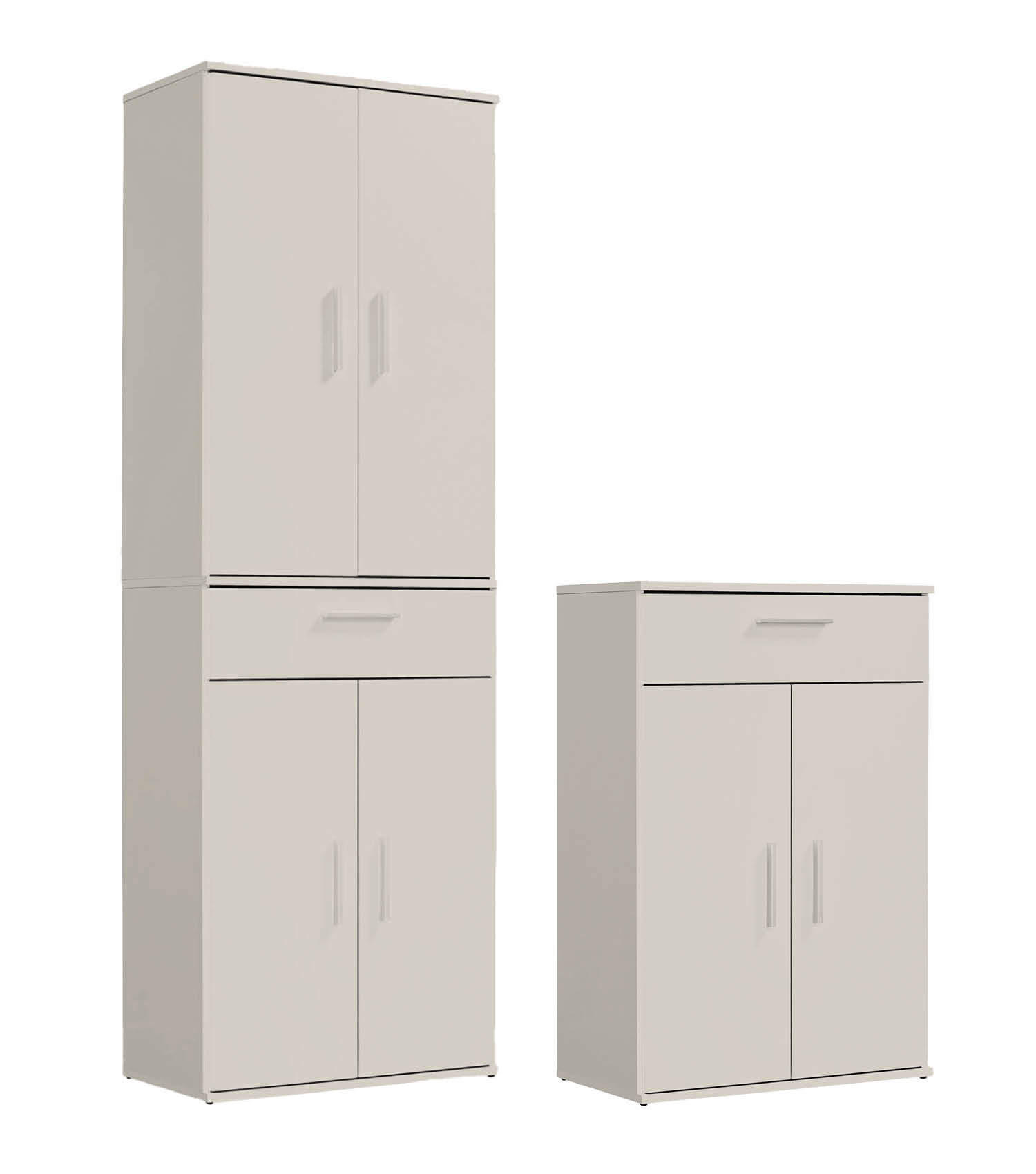 MEHRZWECKSCHRANK SET Der Allzweckwaffe - Kaschmir, Holzwerkstoff (60/180/34cm) - Mokebo