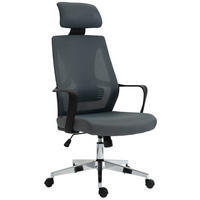 CHEFSESSEL Stoff Grau - Chromfarben/Grau, Textil/Metall (62.5/118/61cm) - CLP