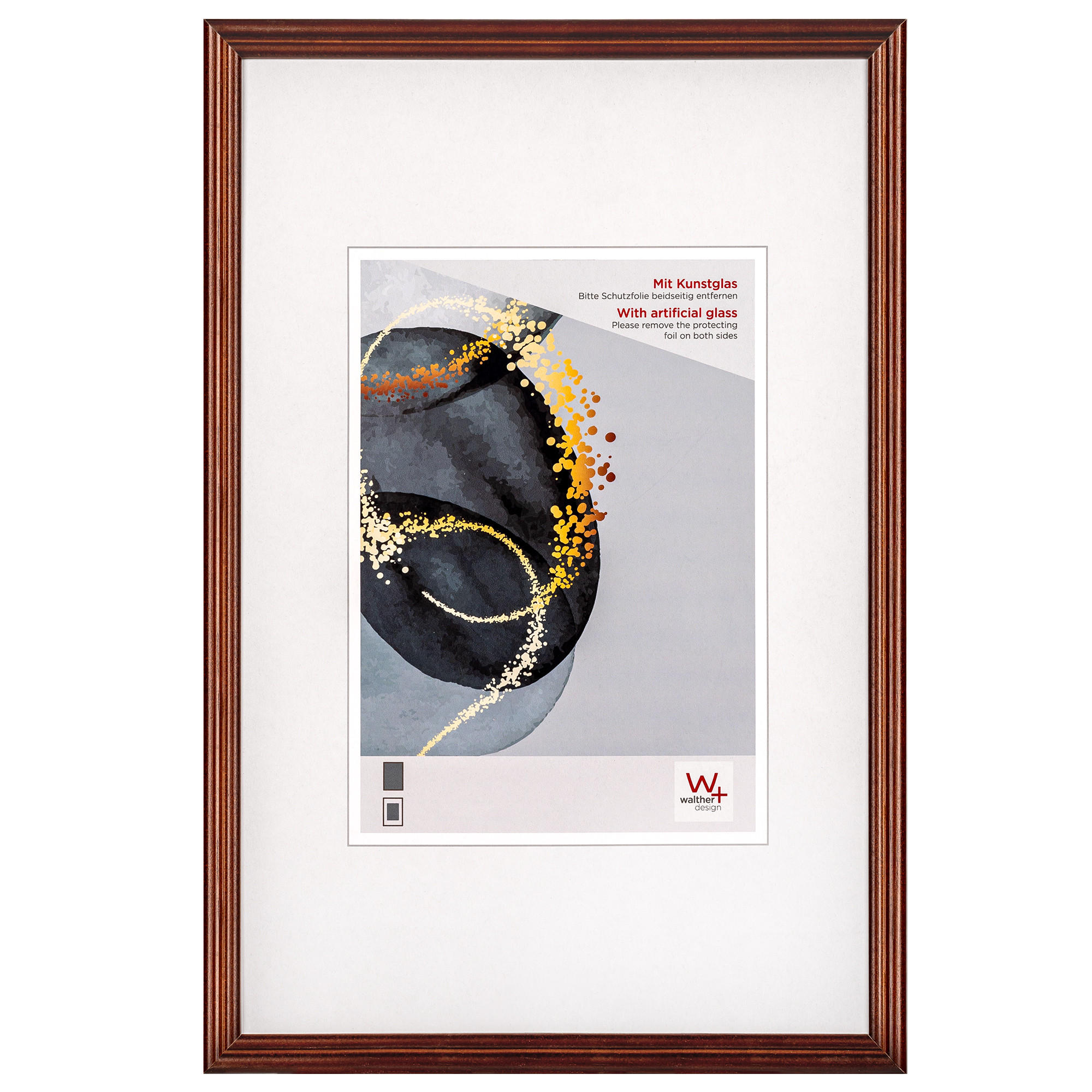 BILDERRAHMEN Select Holzrahmen Kunstglas, 20x30 cm, BRAUN - Braun, Holzwerkstoff (21.2/31.2/0.6cm) - walther design